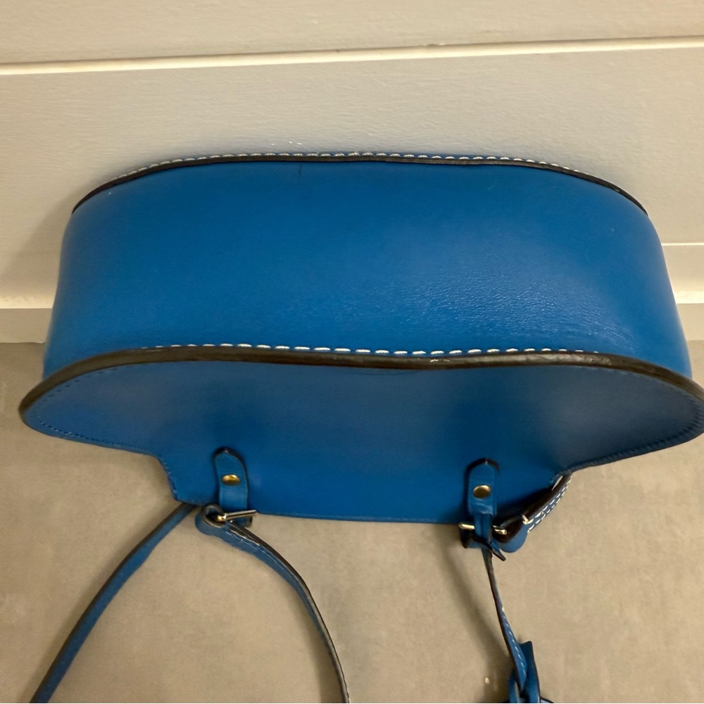 Dooney & Bourke Blue Leather Crossbody Bag - Picture 8 of 9